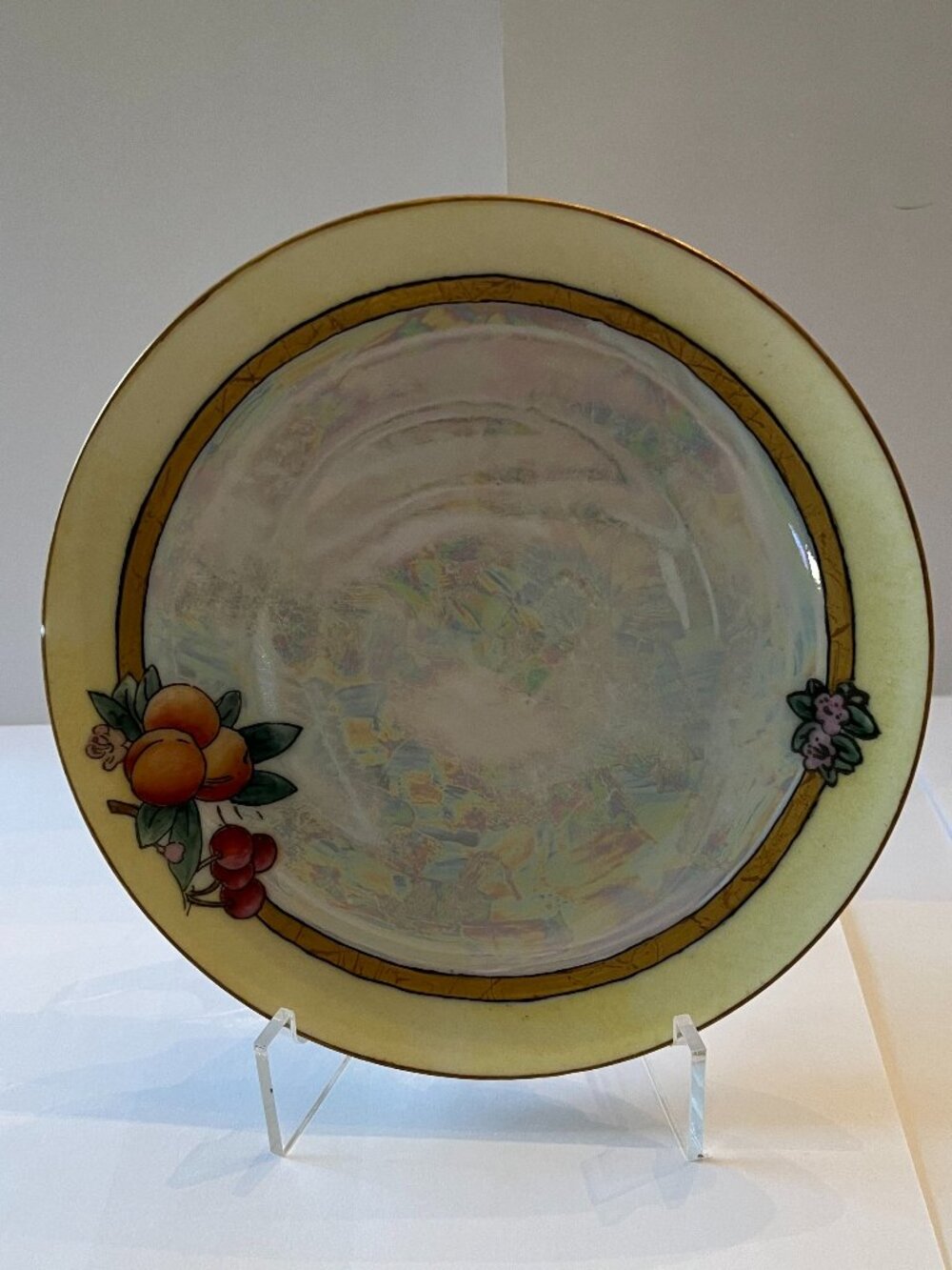 Six vintage, fruit-themed porcelain dessert plates by MZ Altrohlau CM-R - Picture 7 of 13